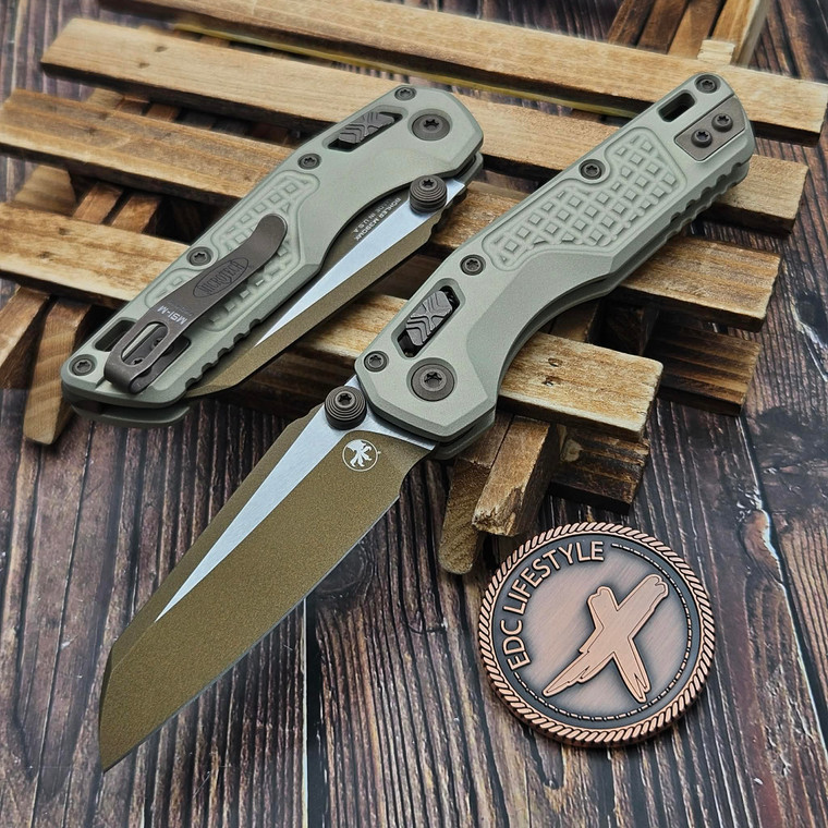 Microtech MSI Ram-Lok Mini Champagne Gold Aluminum Frag 3.10" S/E 210M-1FRCG-C19Z23 By Edc Lifestyle