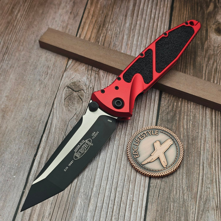 Microtech Socom Elite Manual Red T/E 161-1RD S/N 19981 - Preowned