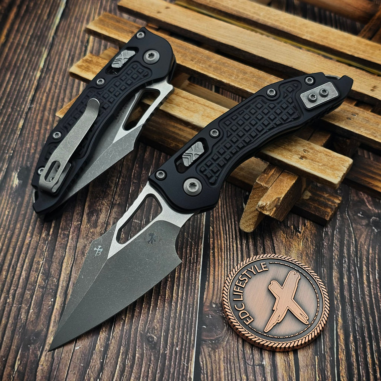 Microtech M-Stitch Ram-Lok Manual Black Frag 3.0" S/E Apocalyptic 169MRL-10APFR