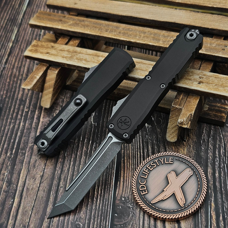 Microtech UTX-70 Gen IV Black 2.5" T/E Apocalyptic 11494-10AP by EDC Lifestyle