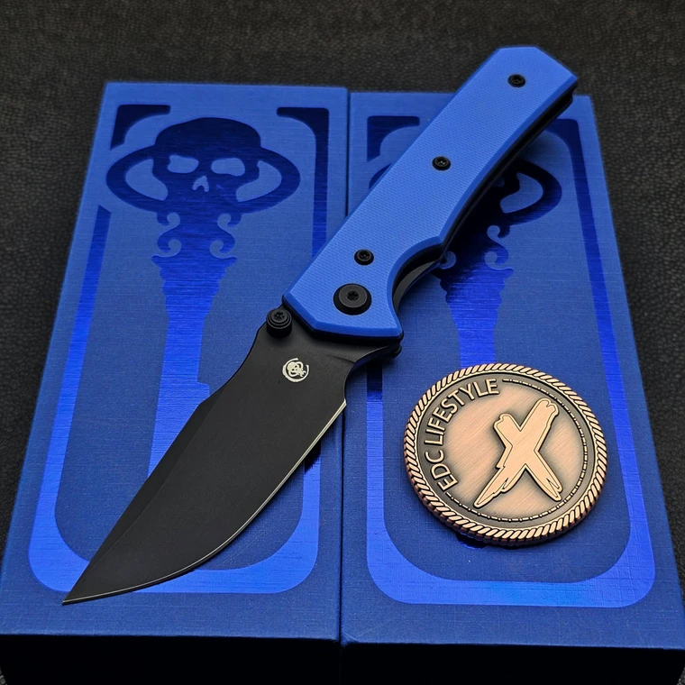 Chaves Sam Tran Arison Street Blue G10 Elmax Black PVD Blackout Stainless HW