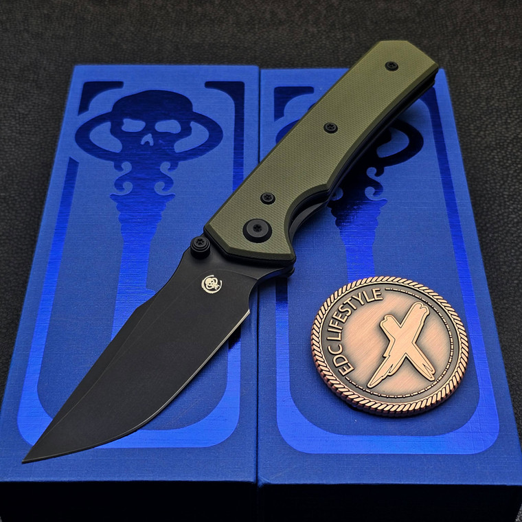 Chaves Sam Tran Arison Street OD Green G10 Elmax Black PVD Blackout Stainless HW