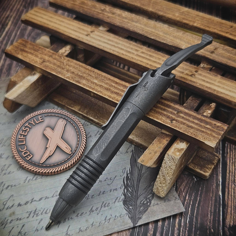 Microtech Knives Siphon II Dagger Logo Engraved Apocalyptic Stainless Steel 401-SS-APDS