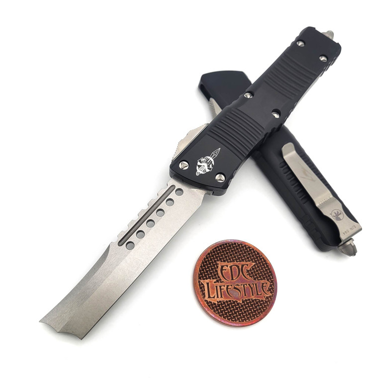 Microtech Combat Troodon 219R-10S Straight Razor Stonewash