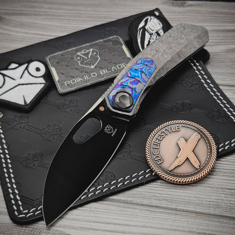 Poikilo Blade Vulpex VK-Crab Midtech Crystal Ti/Dark Ti 3.3" MSW DLC