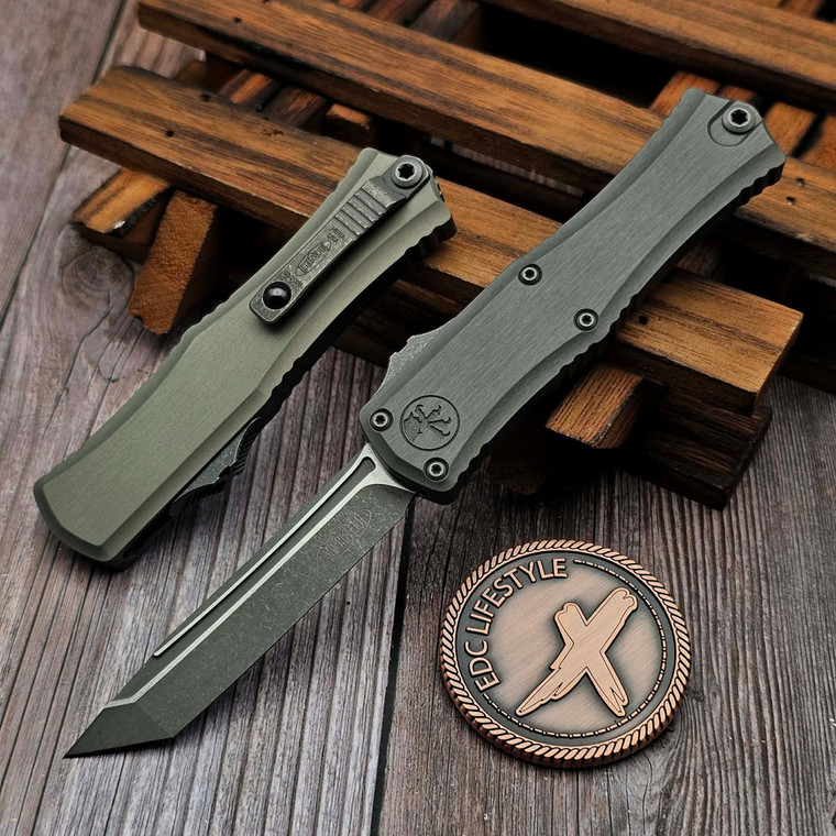 Microtech Hera II Mini Natural Clear 2.90" T/E Apocalyptic 1704M-10APNC