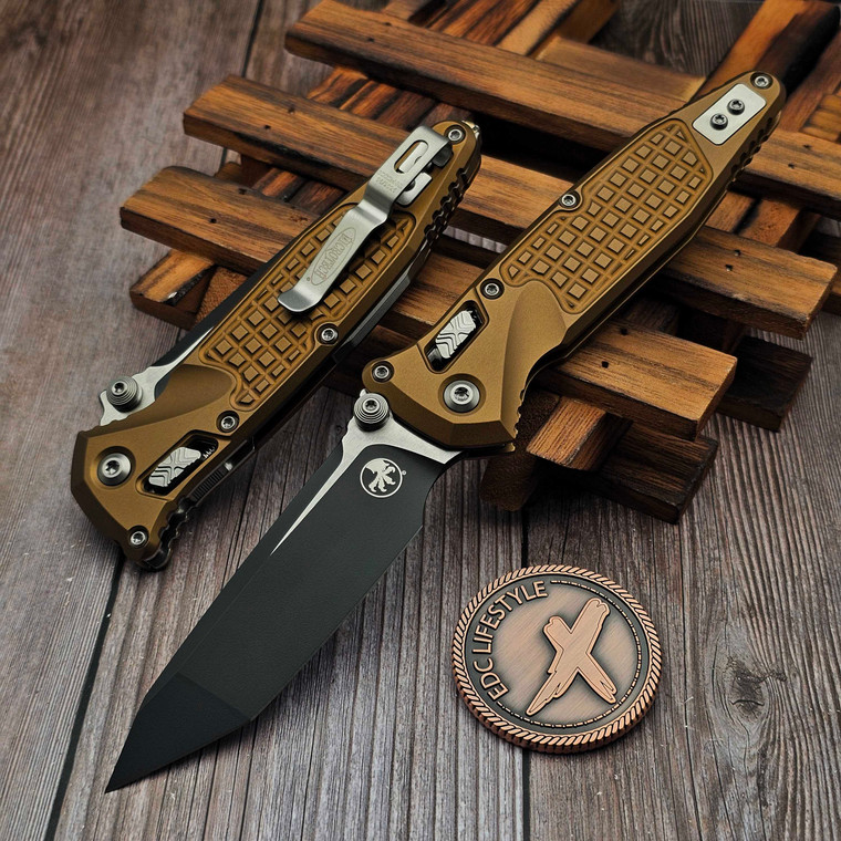 MICROTECH SOCOM RAM-LOK T/E TAN FRAG ALUMINIUM BLACK 161RL-1FRTA