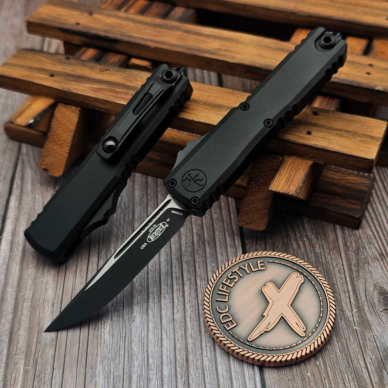 Microtech UTX-70 Gen IV Black Tactical 2.5" S/E 11484-1T