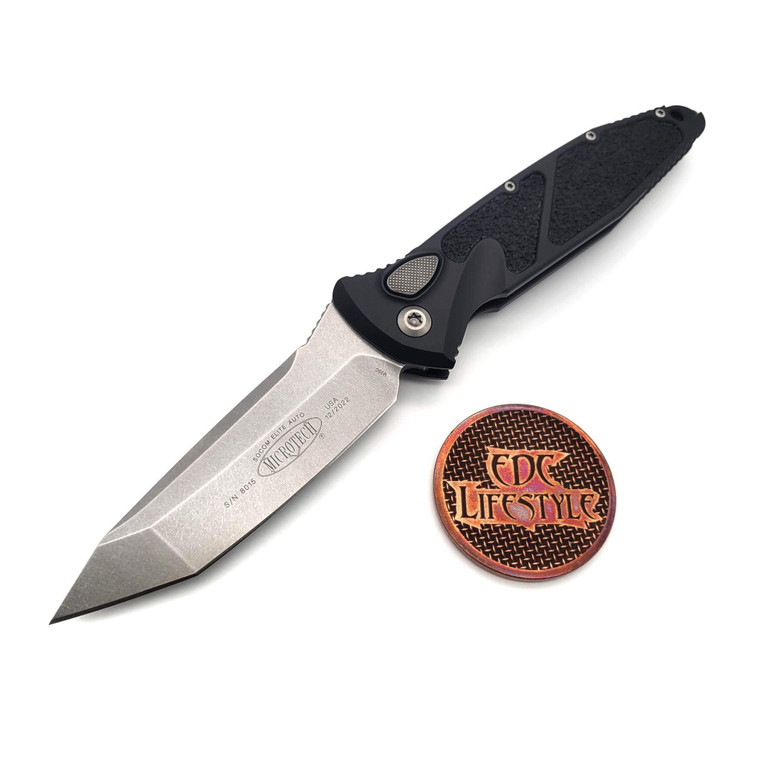 Microtech Socom Elite Auto 161A-10 Tanto Edge Stonewash
