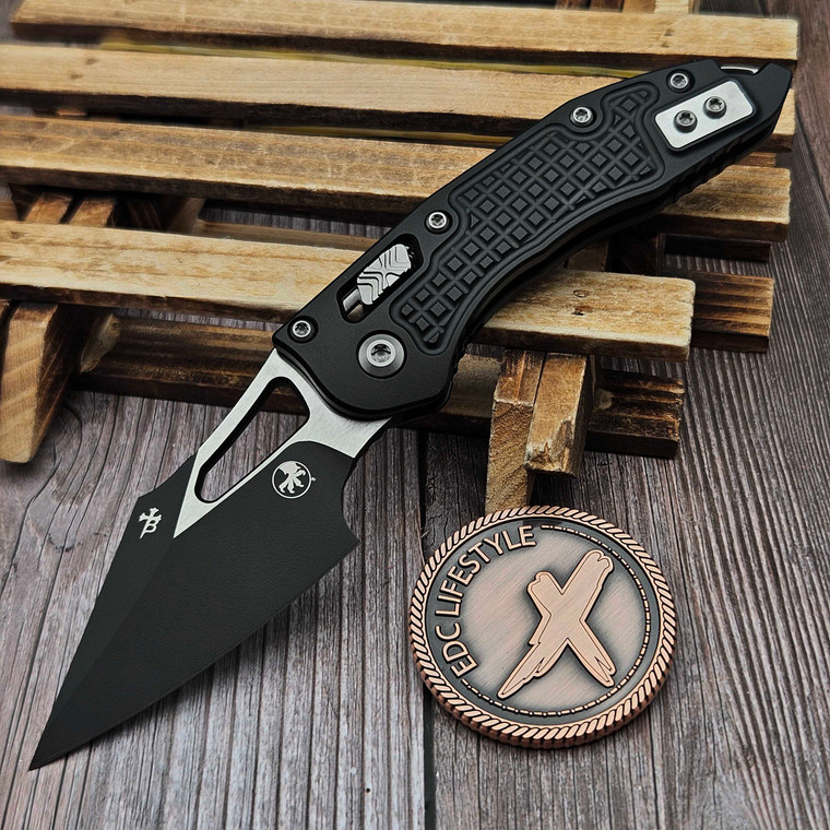 Microtech M-Stitch Ram-Lok Manual Black Frag 3.0" S/E 169MRL-1FR