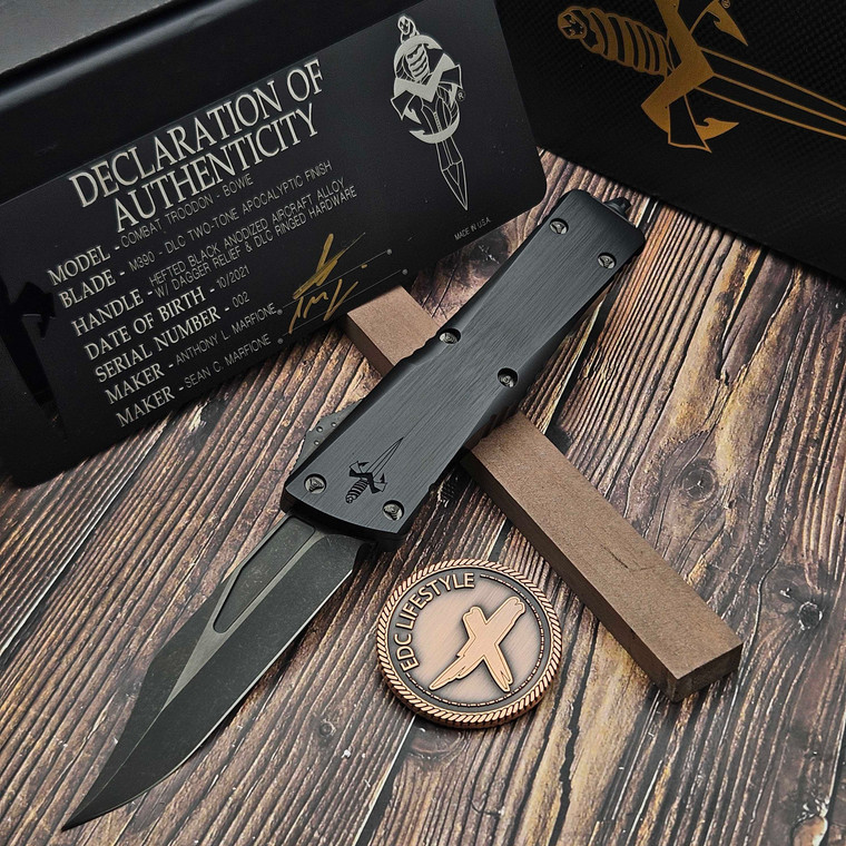 Marfione Custom Combat Bowie DLC Two-Tone Apocalyptic S/N 002 - Preowned