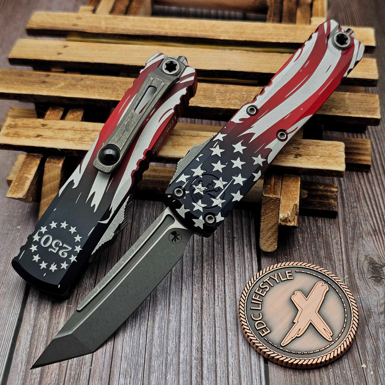 マッチボックス　レズニー　No4デュークオブコノート Microtech UTX-85 Gen IV 4th of July T/E 3.10