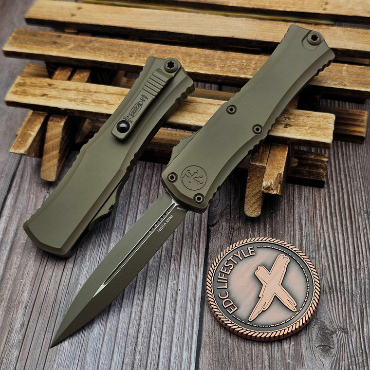 Microtech Hera II Mini Cerakote Dark Earth 2.90" D/E 1702M-1CDE