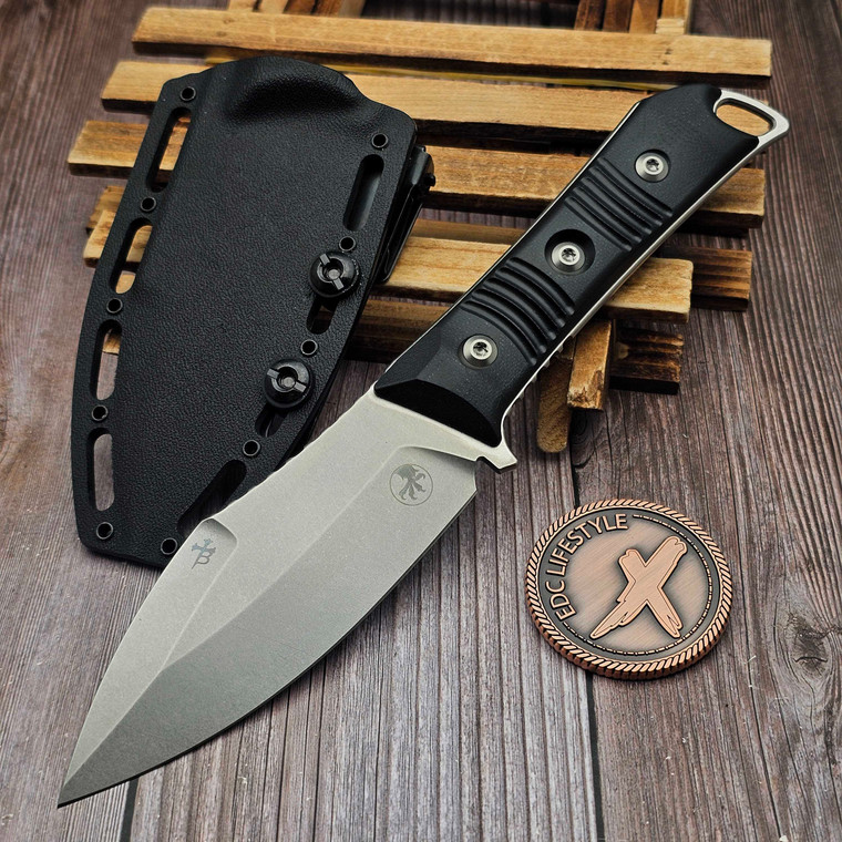 Microtech Knives Always Survive Fixed Blade Stonewash Black G-10 96-10BK