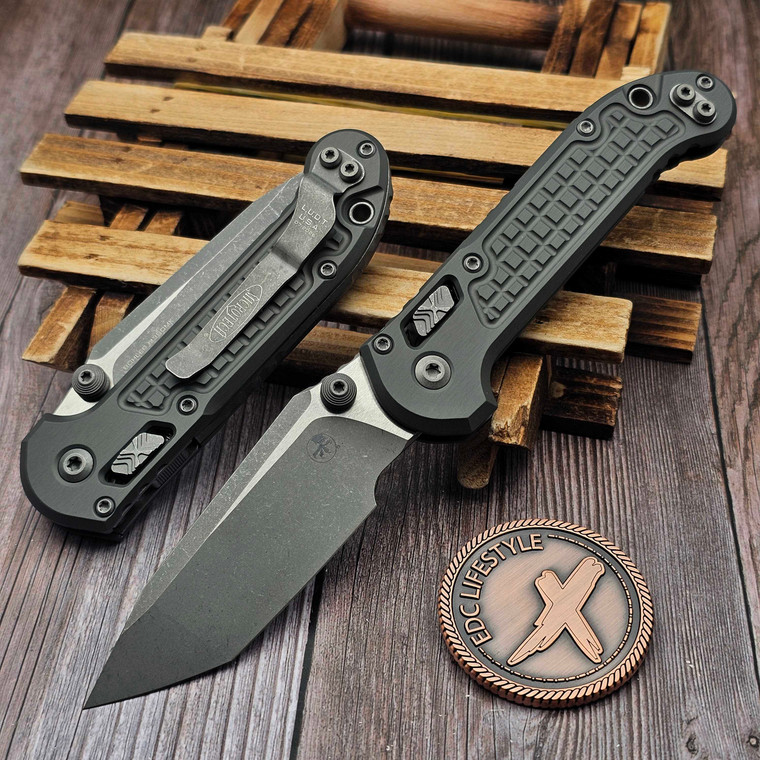 Microtech LUDT Ram-Lok Natural Clear Frag 3.40" T/E Apocalyptic 1136RL-10APFRNC By Edc Lifestyle