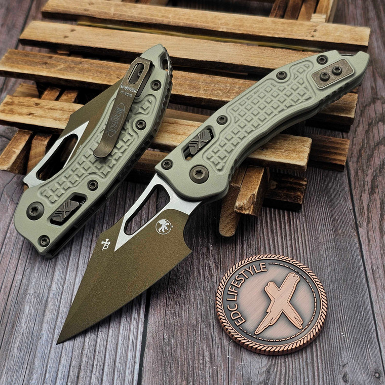 MICROTECH M-Stitch RAM-LOK S/E CERAKOTE CHAMPAGNE GOLD FRAG ALUMINIUM 169MRL-1FRCG-C19Z23 by EDC Lifestyle