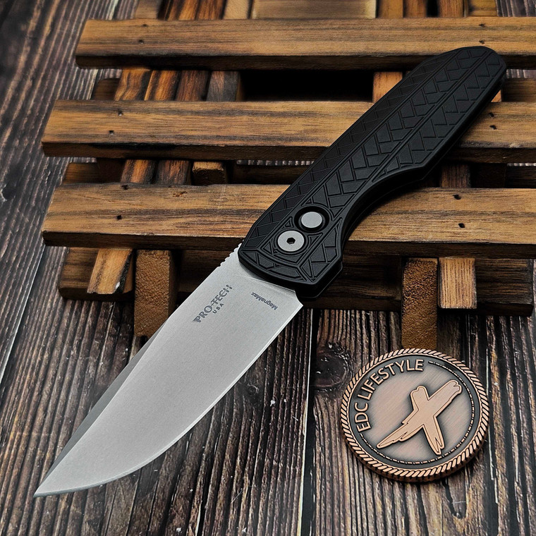 Pro-Tech Vero Synapse 2 Black Herringbone 3.5" Stonewash Magnamax VER2105MM