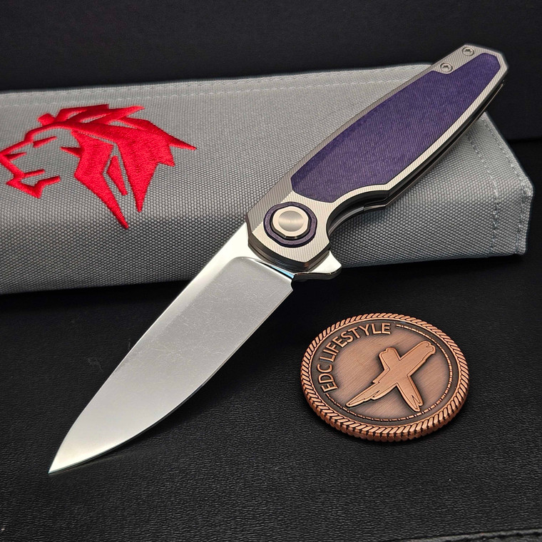 Holt Bladeworks Morpheus MP1970 Pinstripes Purple Morphaholic Collars & Inlay