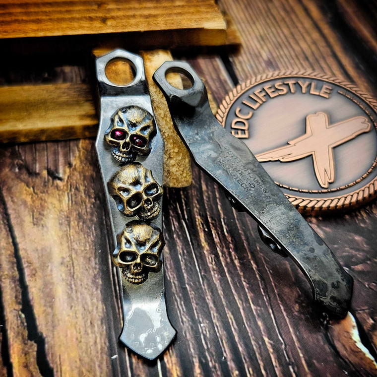 Steel Flame Vigilant Three Amigos Clip Microtech OTF