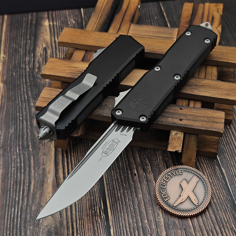 Microtech Executive Scarab II Gen III Black S/E Stonewash 1176-10