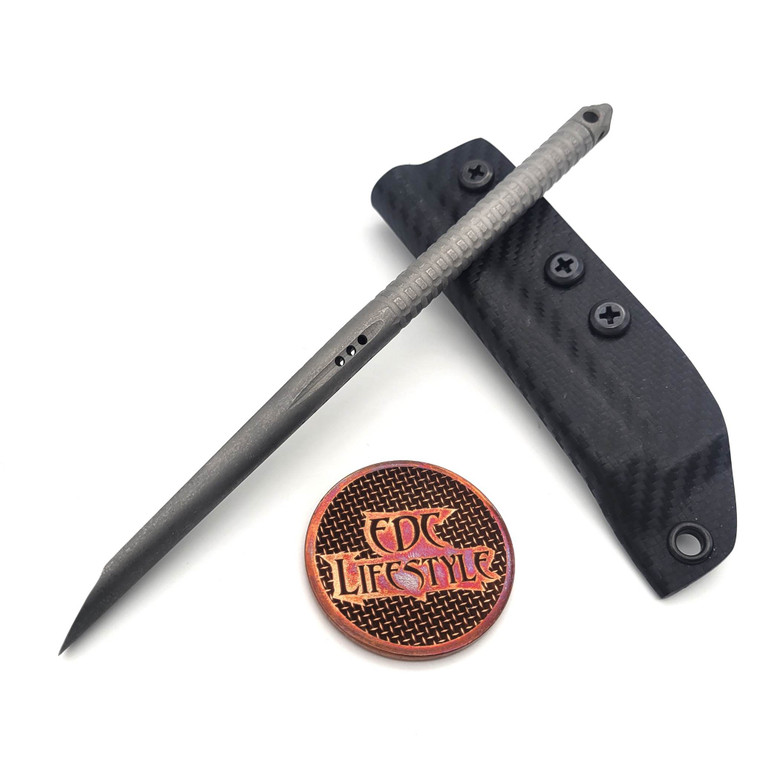 Microtech 112-10AP TAC-P Stainless Steel Apocalyptic Tactical Spike w/Glass Breaker, Kydex Sheath