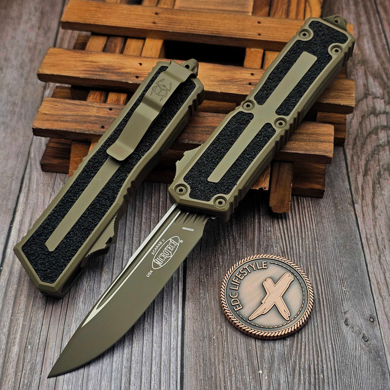 Microtech Scarab II S/E Gen III Cerakote Dark Earth 1278-1CDE by EDC Lifestyle