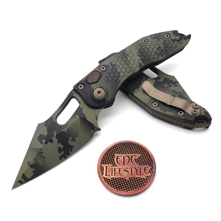 Microtech Knives A S/E Auto Stitch 169-1OCS Olive Camo