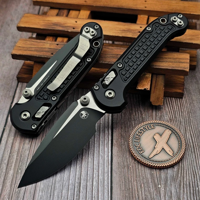 Microtech LUDT Ram-Lok Black Frag 3.40" Clip Point 1135RL-1FR by EDC Lifestyle
