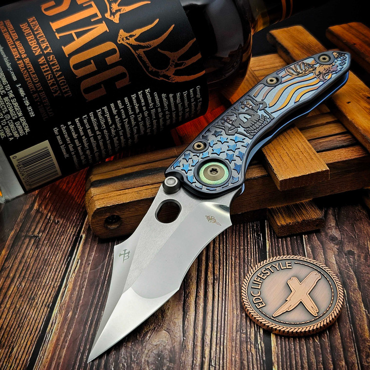 Borka Blades Sean Marfione Serpent Diamondwash Ti2 Design Patriot Stitch
