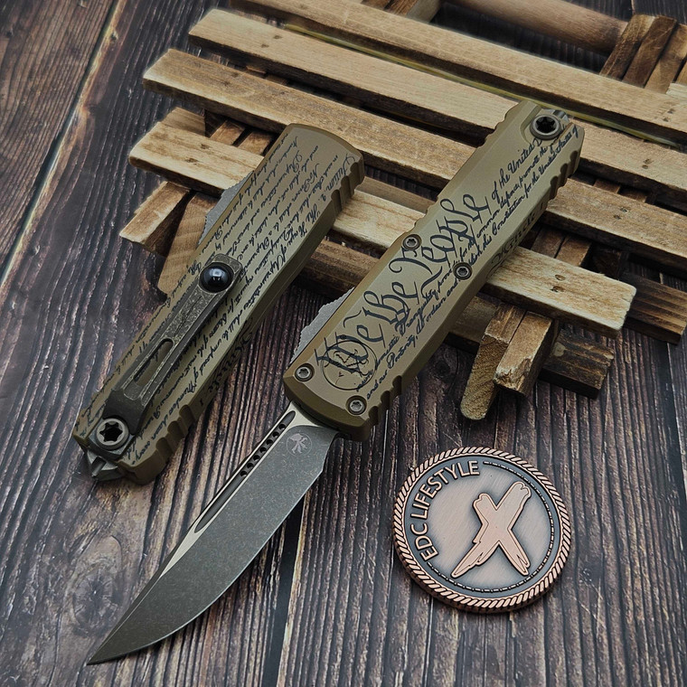 Microtech UTX-85 Gen IV Bronze S/E 3.10" 12314-13AP-GOALS by EDC Lifestyle
