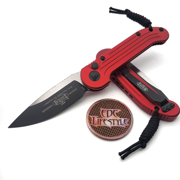 Microtech L.U.D.T. 135-1RD Red Standard LUDT Two Tone