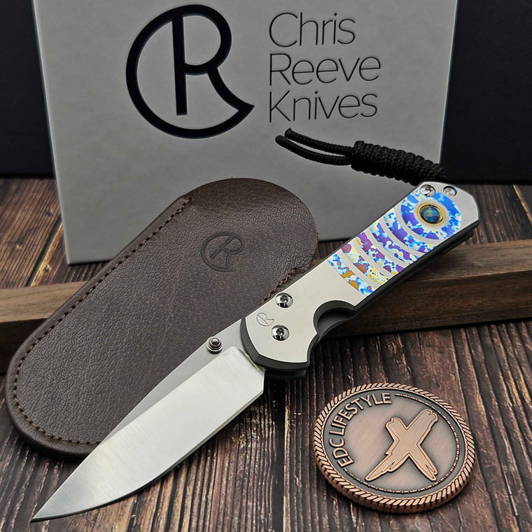 Chris Reeve Small Sebenza 31 Unique Graphic Magnacut Drop Point Triple Mosaic Opal HW S31-1408-1192  - Preowned