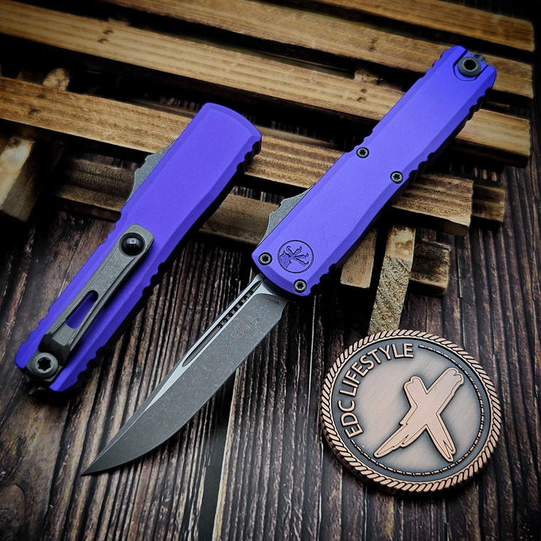 Microtech UTX-70 Gen IV Purple 2.5" S/E Apocalyptic 11484-10APPU by EDC Lifestyle