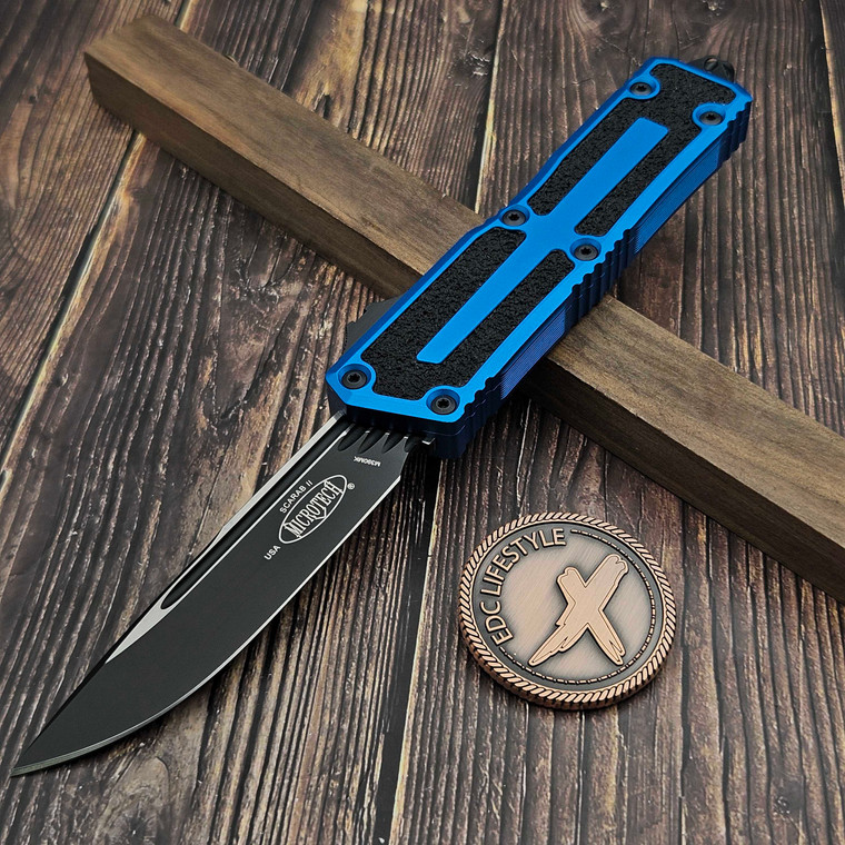 Microtech Scarab II Gen III Blue S/E 1278-1BL - Preowned S2