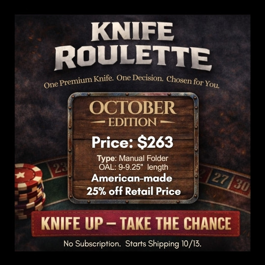 Monthly Mystery Knife Roulette - October 2026 on EDC Lifestyle