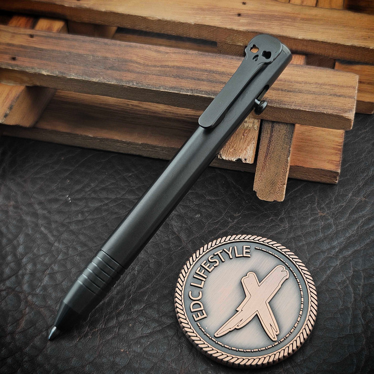 Chaves Knives Big Idea DLC Titanium Bolt Action Pen