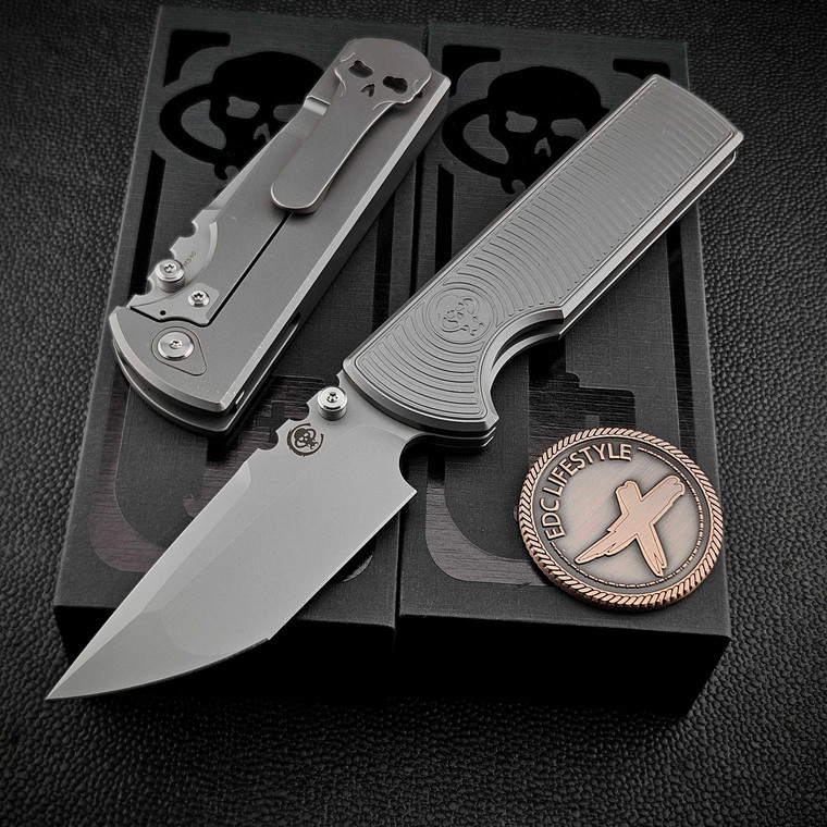 Chaves Knives NTAK 229 Radiation Magnetic Inlay 3.56" Tanto