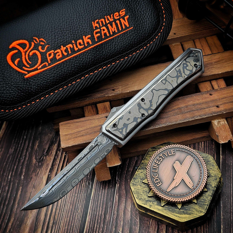Patrick Famin GOTF Mini Stainless Steel Black Timascus Stainless Baker Forge
