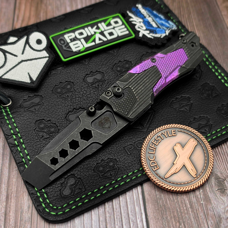 Poikilo Blade TASK Ark Multitool Pry Bar DSW Purple Crystal Ti