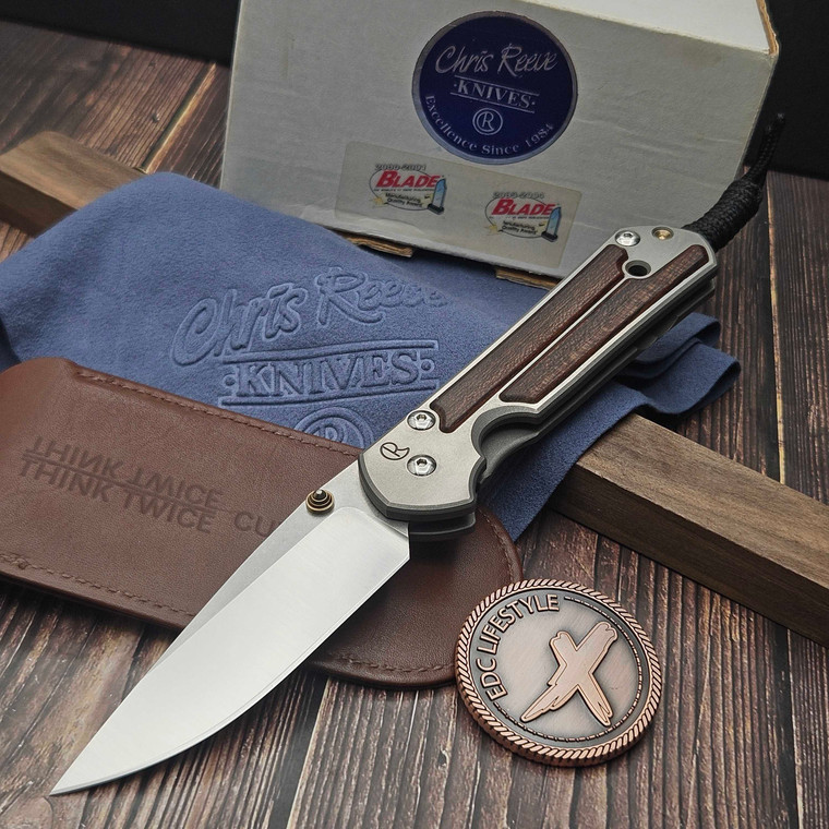 Chris Reeve Knives Large Sebenza Classic Bloodwood Inlay - Preowned