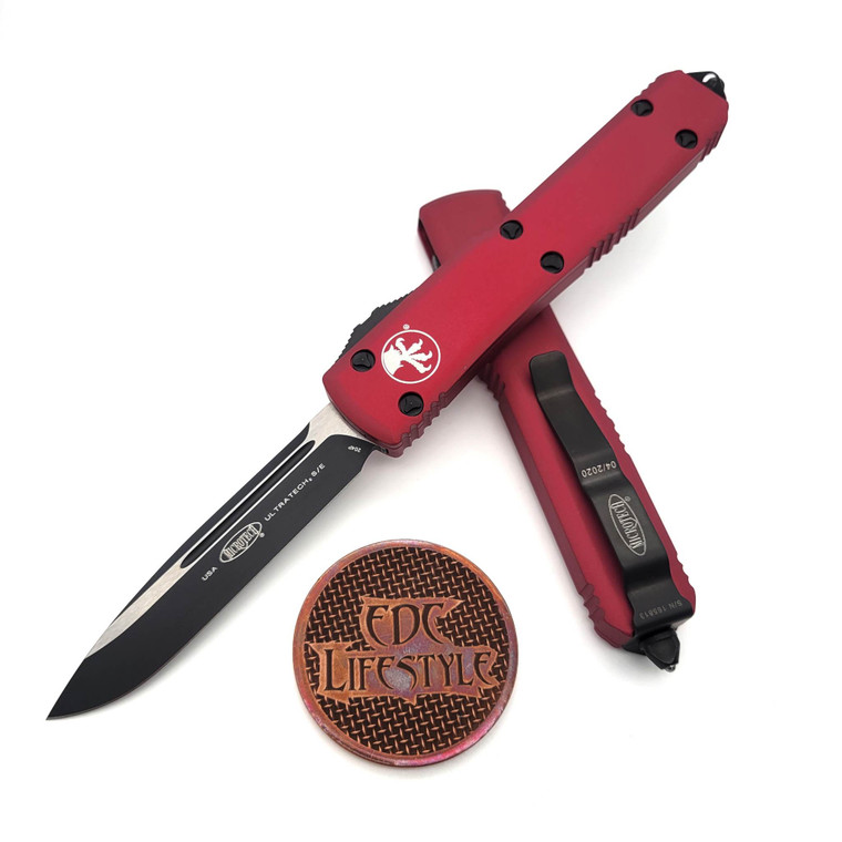 Microtech Ultratech 121-1RD Red Single Edge Standard