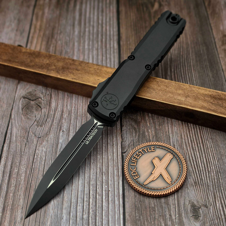Microtech Ultratech ZBP Black 3.5" D/E M390MK 1122-1T - Zero Blade Play - Preowned by EDC Lifestyle