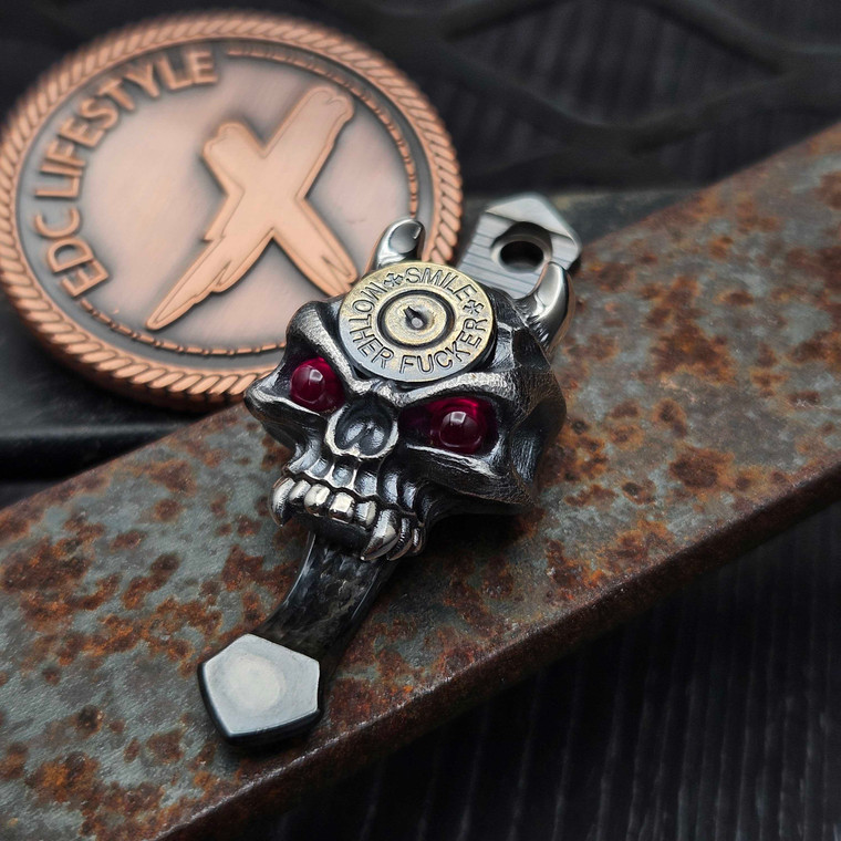 Steel Flame x Ti2 x Borka Blades Stitch SMF Smile Mother Fucker Gunslinger Clip