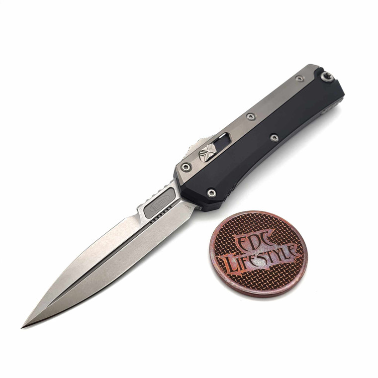 Microtech Knives Glykon 184-10 Bayonet Bead Blast Overlap Stonewash Standard - Preowned