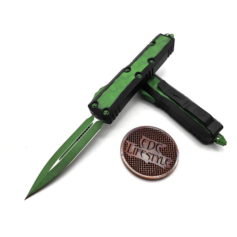 Microtech 126-10BIGMS Daytona D/E USN Special 2023 Green Mamba