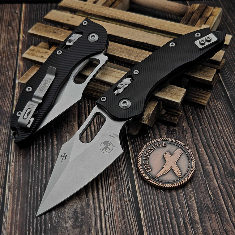 Microtech Stitch Ram-Lok 169RL-10FL Fluted Stonewash Standard by EDC Lifestyle