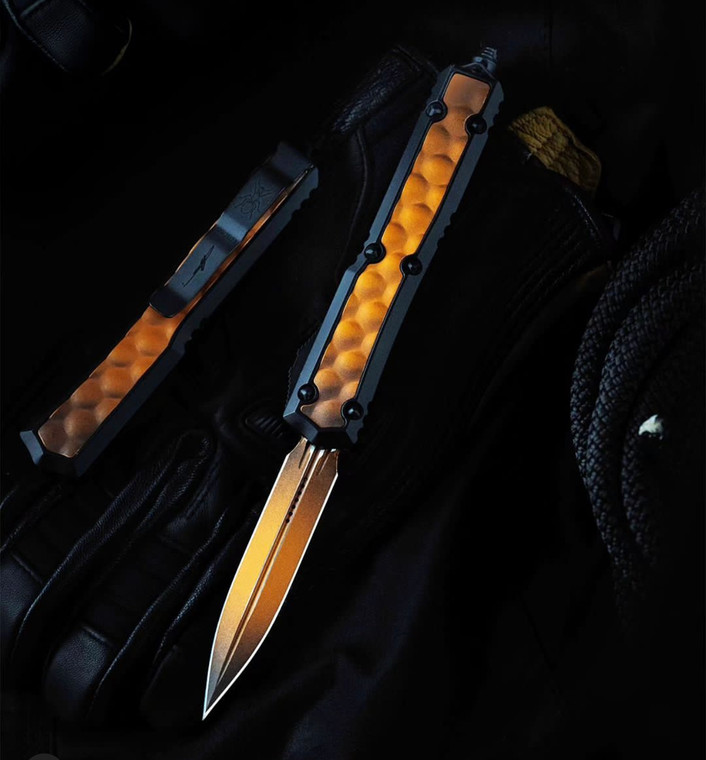 Microtech 206-1BIWORS Makora D/E Weathered Orange Blade West 2023 Show Special