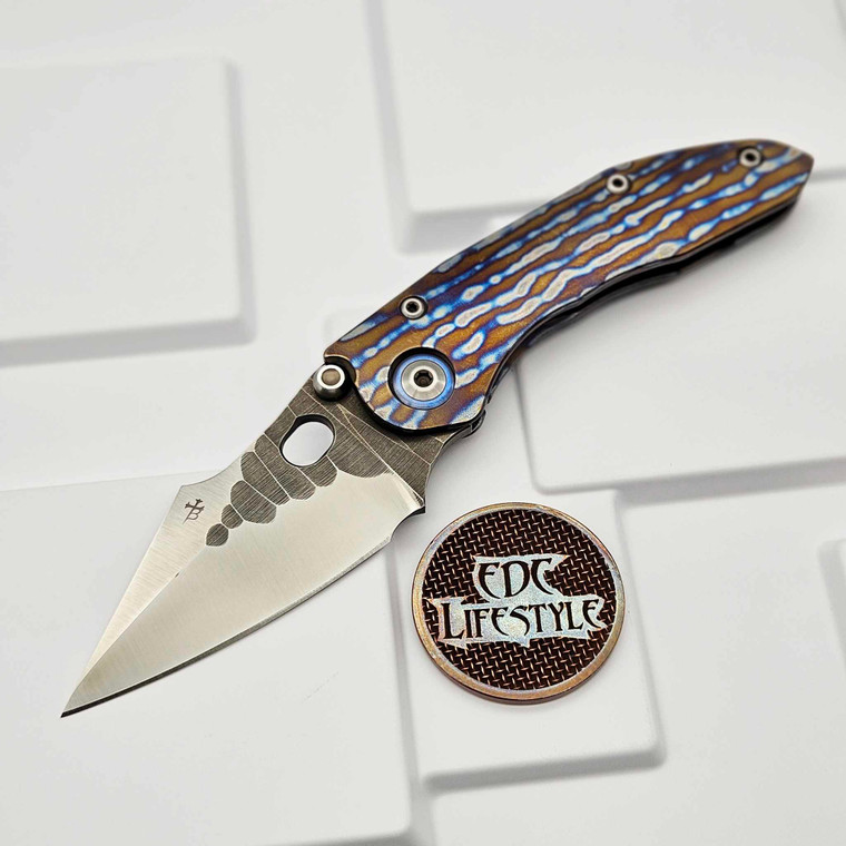 Borka Blades Rock Grind Flamed Stitch w/Rocked Backspacer - Preowned