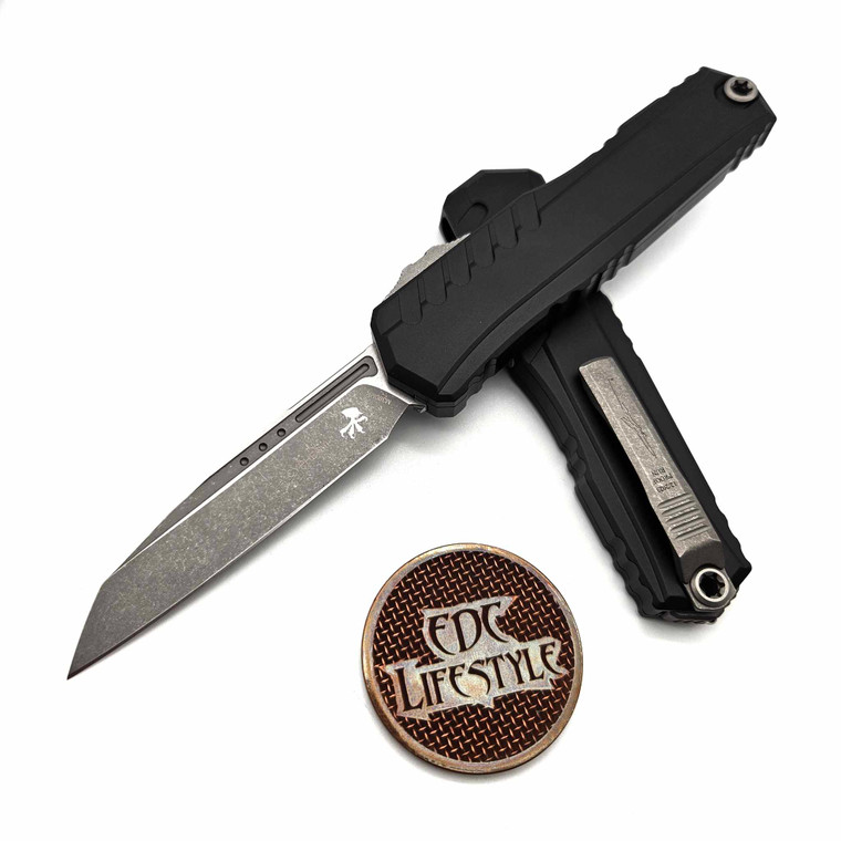Microtech Cypher II 1241-10APSPR Black Anodized Apocalyptic Standard Proof Run