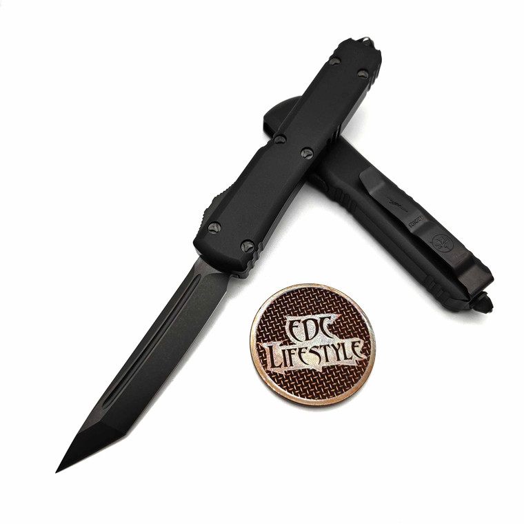 Microtech Ultratech 123-1DLCTSH DLC Tanto Shadow